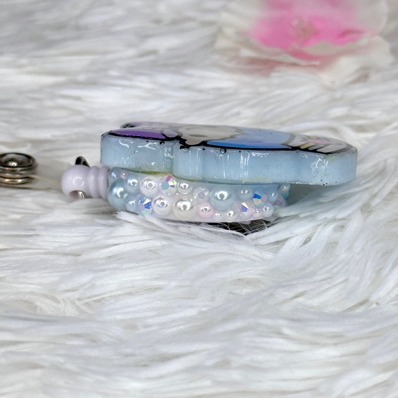 Sanrio Little Twin Stars Badge Reel - Picture 3 of 3